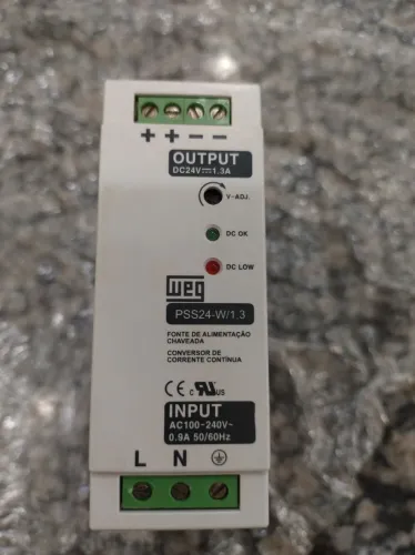 Fonte De Alimentação Chaveada Weg 24v 1,3a 30w - Pss24 - w1,3a