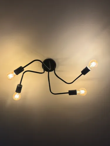 Luminária Plafon preta