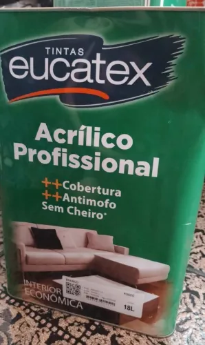 Tinta Eucatex Acrílico Profissional 18L - Lacradas (R$ 150 cada)