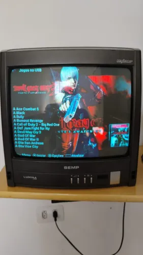 TV de Tubo Semp Lumina Line 14 Polegadas CRT para Retro Games