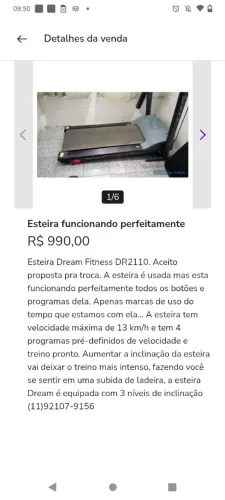 Esteira em ótimo estado