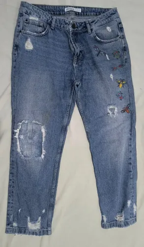 calça jean zara