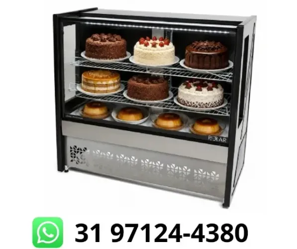 Balcão de Tortas 1,25M Polar Novo