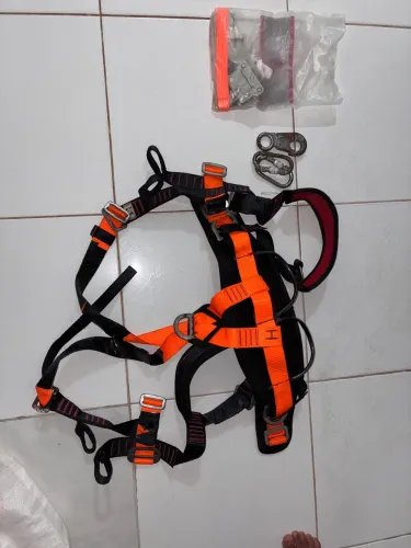 Cinto Segurança Trabalho Altura + Trava Quedas + Mosquetões