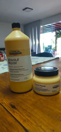 Shampoo 1.5l e máscara 500 g loreal