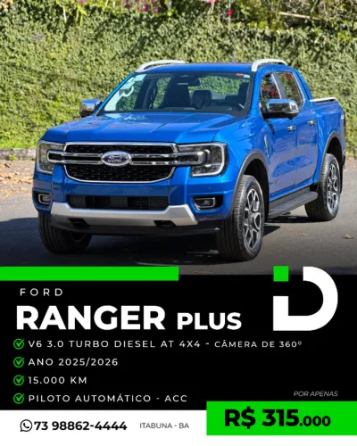 Ford Ranger Limited+ 3.0 V6 4X4 CD TB DIE AUT 2026