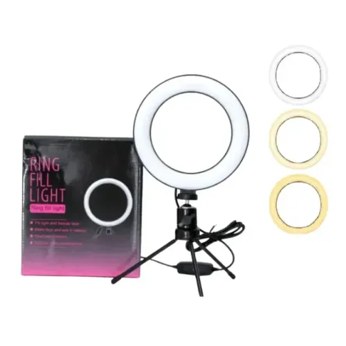 Ring Light de Mesa - 3 Cores