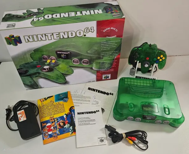 Nintendo 64 Kiwi Edição Sabores N64 com caixa MDF 