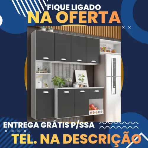 Armário de Cozinha Completo Entrega Hoje Grátis para Salvador / Pague ao Receber