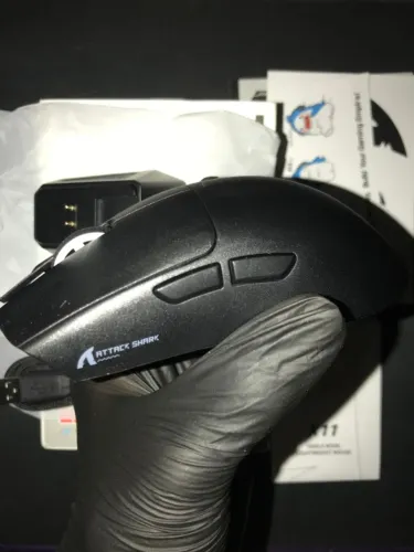 (NOVO) Mouse Gamer Attack Shark X11 Preto Sem Fio + Base RGB | 22.000 DPI