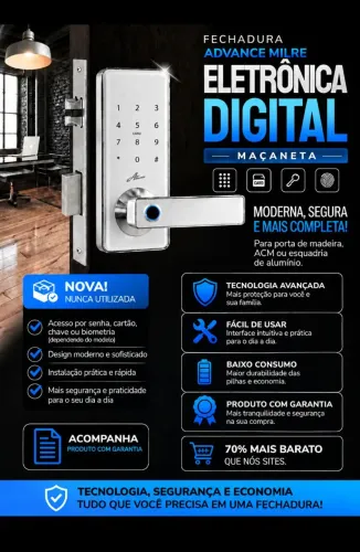 Fechadura Maçaneta Digital