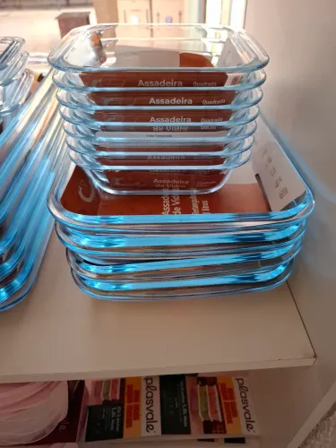 Assadeiras de 3 litros de vidro 