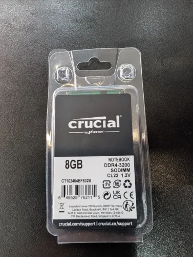 Memoria RAM 8GB DDR4 3200mhz Crucial - Nova 