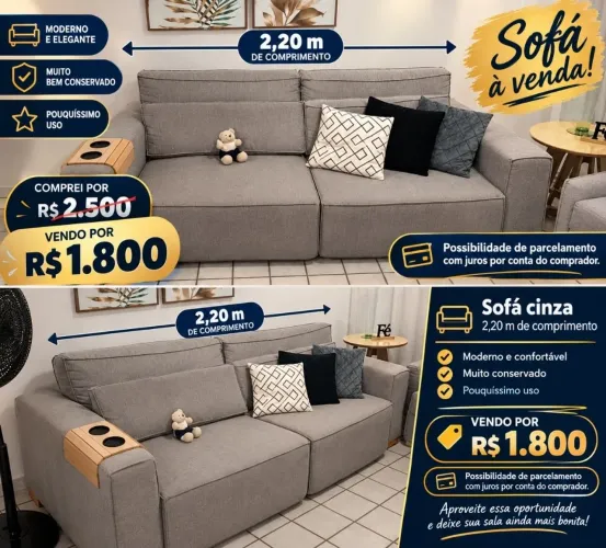 Sofá cama extremamente novo