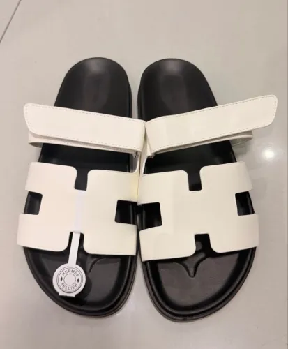 sandália hermes h-cut branca 37/38- Importado