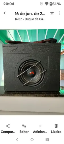 SUBWOOFER HINOR semi novo