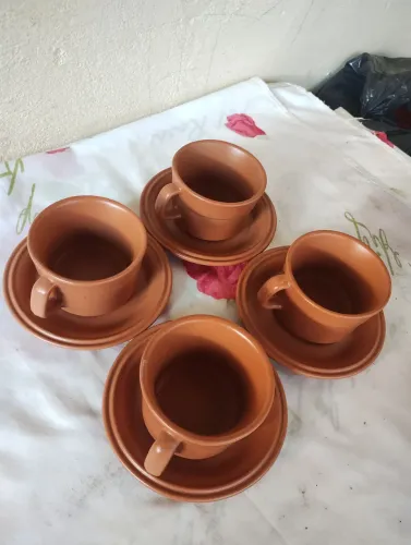 kit xícaras de cerâmica