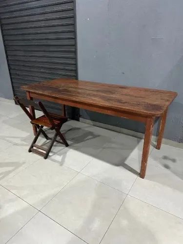MESA DE MADEIRA ANGELIM PEDRA