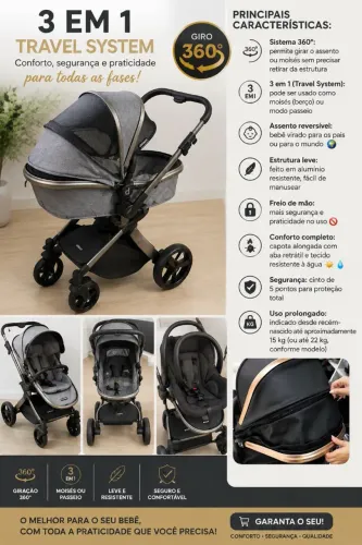 Carrinho de bebe Galzerano Dzieco