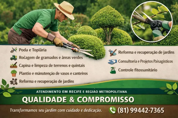 Jardinagem e Paisagismo - Mudas ornamentais 