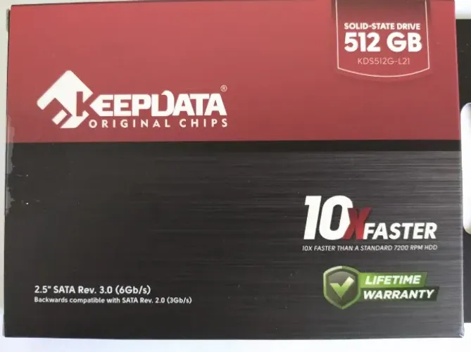 HD ssd Keepdata 512gb Sata 3 KDS512G-L21 550mb/s - novo