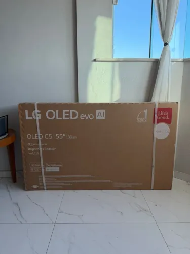 Smart TV LG OLED evo AI C5 4K 55 polegadas 2025 Processador ?9 AI Ger 8 webOS 25 
