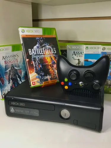 Xbox 360 loja física + 99 jogos / receba hoje + garantia/ retirada na loja