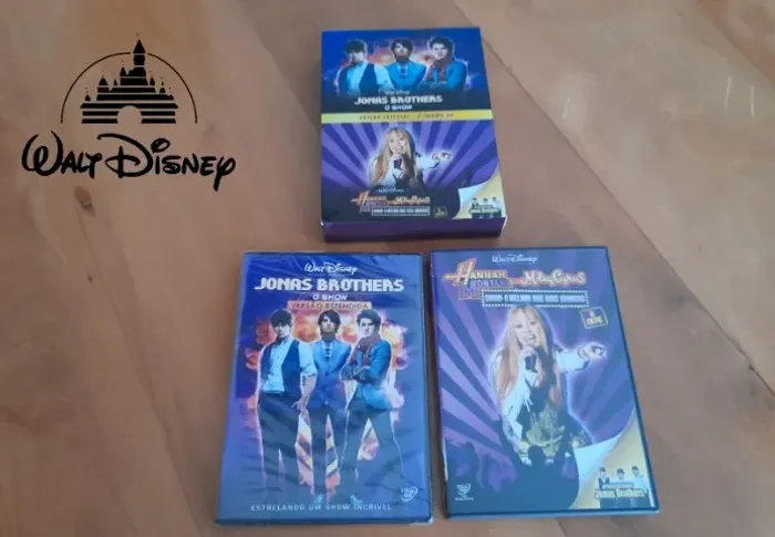 DVD duplo Hanna Montana e Jonas Brothers