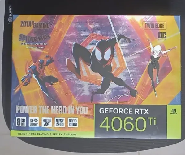 RTX 4060 Ti 8GB ZOTAC Twin Edge Spider-Man Edition - Edição Limitada Vendo minha RTX 4060