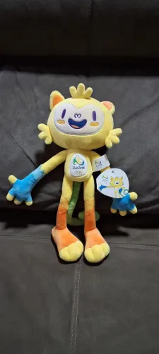 Mascote Vinicius Olimpíadas 2016. Pelúcia Original 30cm Amarelo.