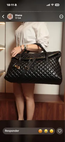 Bolsa de viagem em couro
