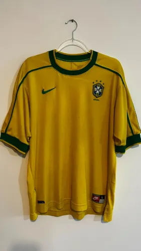 camisa brasil 1998 nike g