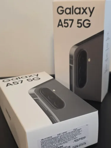 Samsung Galaxy A57 5G 128GB Cinza Novo, Lacrado Nota fiscal e garantia pela Samsung