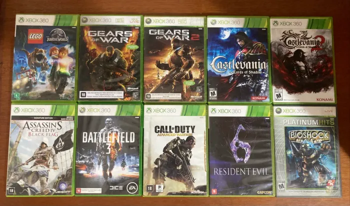 Lote Jogos Xbox 360 Originais (Faço envio)