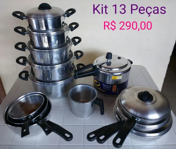 Panelas, kit 13 Peças