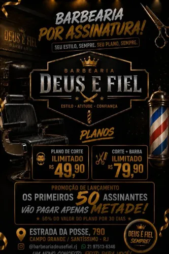 Barbearia Deus è fiel 