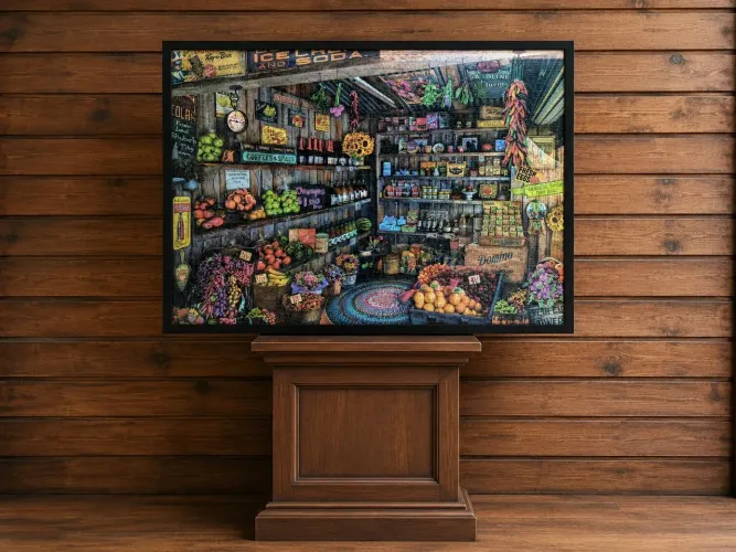 Quadro decorativa A Marcenaria para cafeterias, cozinhas e Hortifrutis. 