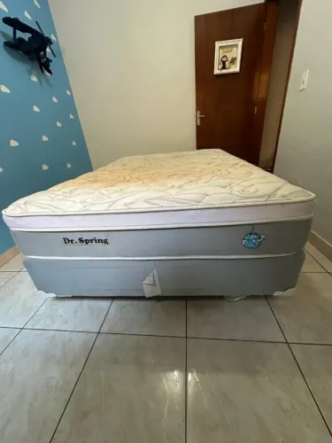 Cama Box Casal Plumatex Dr. Spring - Molas Ensacadas (Tecido Bambu e Eucalipto)