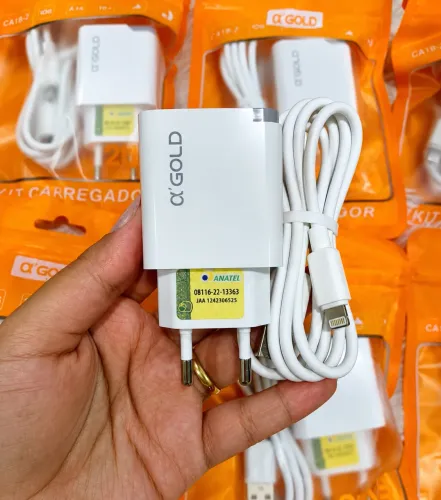 Carregador iPhone 20W Turbo Original A?Gold | ? Entrega Grátis Manaus