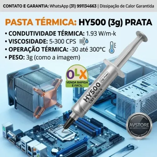 Pasta Térmica HY500 (3g) Prata