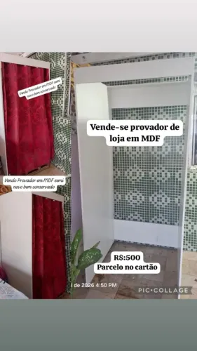 Provador de loja em MDF 