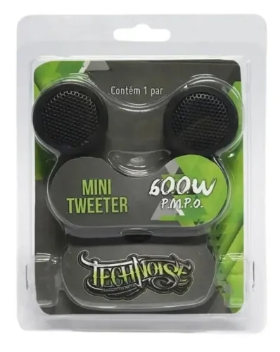 Par de Mini Tweeter 600w Pmpo