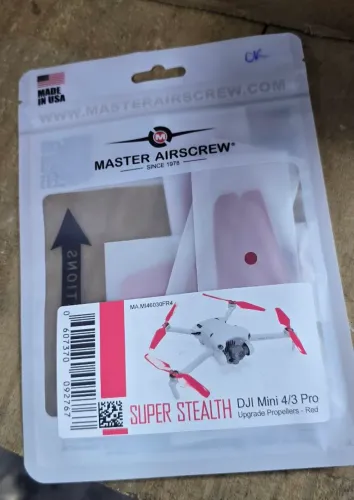 Hélice Dji Mini 3/4 pro Master Aircrew (Vermelha)