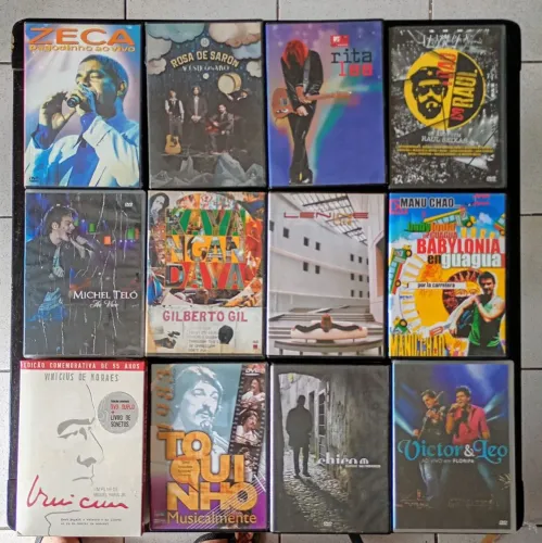 Coleção De DVDs Originais De Artistas Nacionais