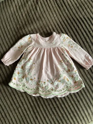 Vestido com body embutido 3-6 meses