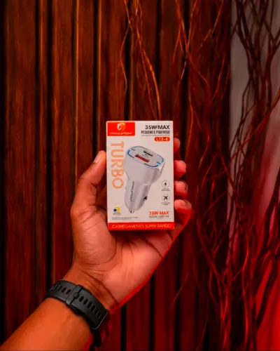 Fonte de Carregador Veicular 1 USB + 1 Tipo-C 35W L12-4 H?Maston