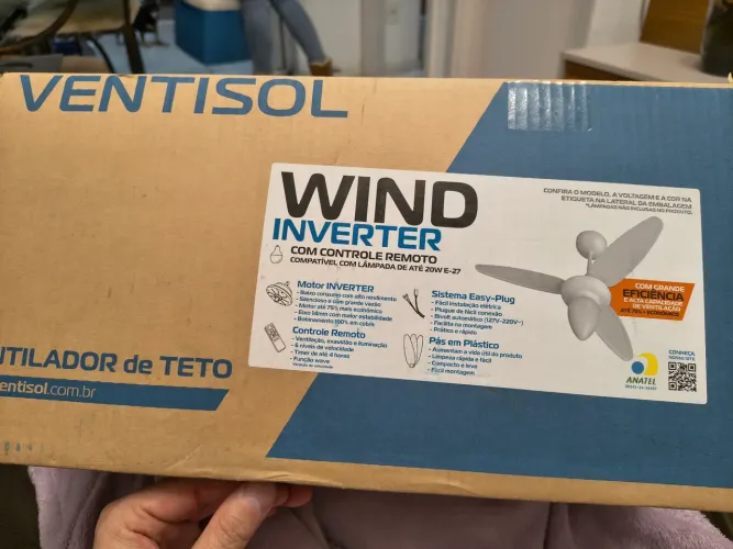Ventilador de teto bivolt 