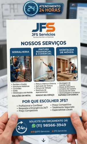 Serralheria, Pintura e montador de móveis 
