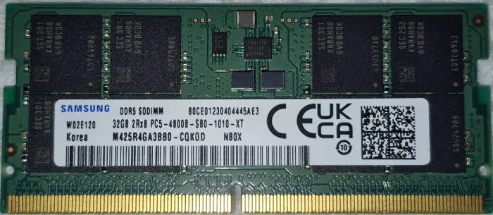 Samsung DDR5 32GB 4800 SODIMM