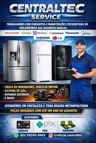 CONSERTOS, MANUTENÇÕES E REPAROS DE GELADEIRAS